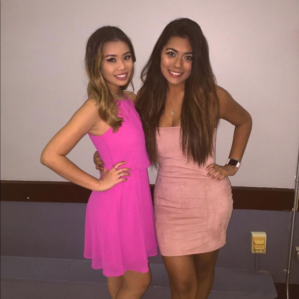 WINDSOR SUEDE PINK DRESS SIZE M